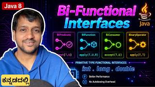 BiPredicate, BiFunction, BiConsumer & BinaryOperator in Java 8 | Kannada | #07