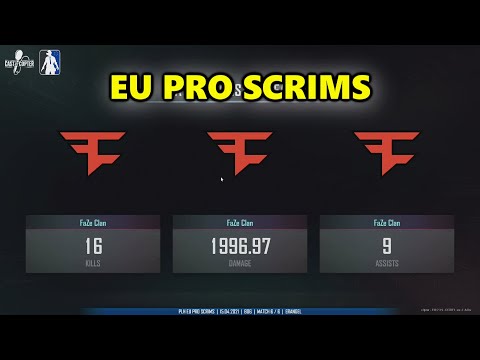 FAZE CLAN FuzzFace, Fexx, Gustav & Aitzy - EU PRO SCRIMS - PUBG