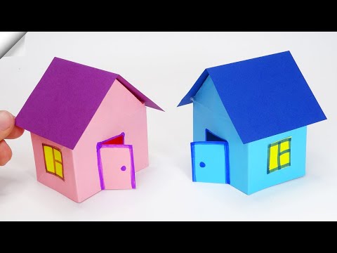 How To Make Easy Paper House DIY paper toys