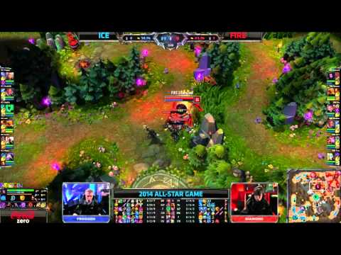 LoL AllStars Paris 2014: Team ICE vs Team Fire [Hexakill] (09.05.2014)