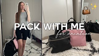*last minute* pack with me for vacation!! | summer 2021