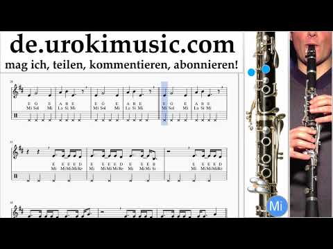 Klarinettenunterricht Nicky Jam ft. Will Smith - Live It Up Noten Lernen um-ih995