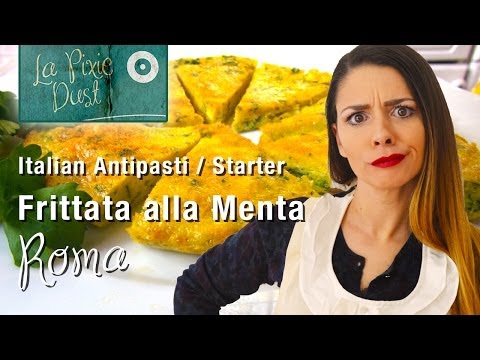 Classic Roman Frittata Recipe | Italian Appetizer / Antipasti Series (mint)