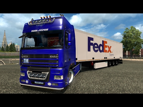 DAF XF95 REWORKED [1.26] & TRAILER SCHMITZ FEDEX 1.26 ETS2 (Euro Truck Simulator 2) Free Download