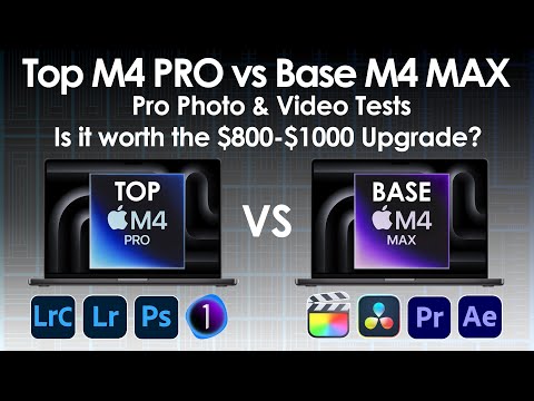 Top M4 PRO vs Base M4 MAX Pro Photo & Video Test, is the $1000 Upgrade Worth it?