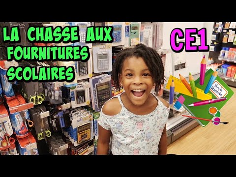 LA CHASSE AUX FOURNITURES SCOLAIRES 2019 rentrée au CE1 Back to school