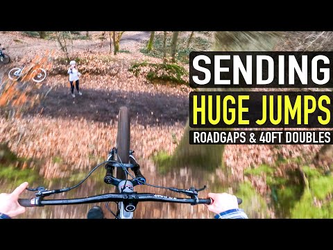 HUGE ROAD GAPS AND MASSIVE JUMPS AT A SECRET TRAIL SPOT!