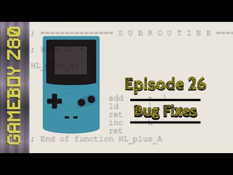 Learning Gameboy Color Z80 - Episode 26 - Mapping - 19/01/21