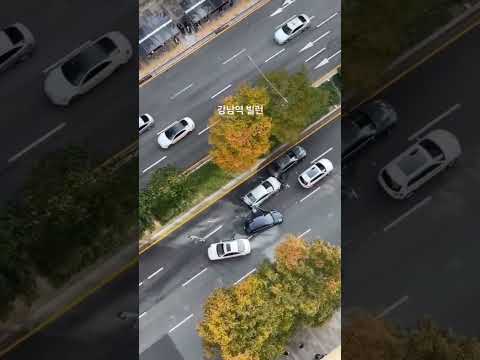 ‘강남역 8중 추돌’ 무면허 운전자, 가장 충격적인 영상..”사람 탄 오토바이를 쾅”