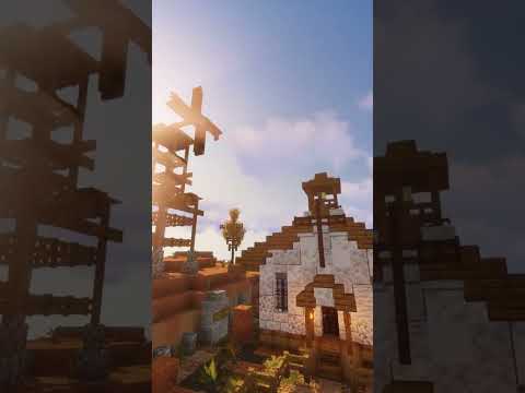 I built an entire wild west ghost town in minecraft |🌵| #Short