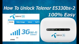 How To Unlock Telenor E5330bs-2  service (with 0 unlock attempts also unlocked)