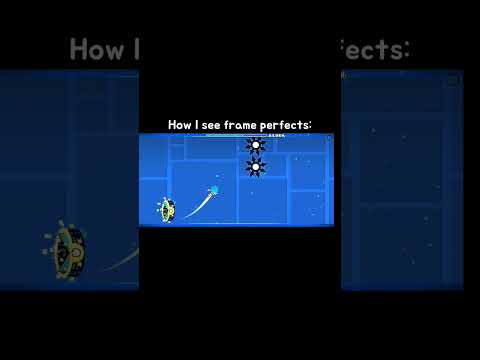 How I see frame perfects in Geometry Dash #gd #game #gaming  #geometrydash