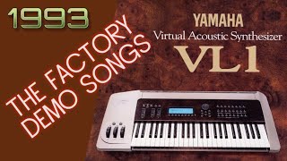 Video thumbnail for YAMAHA VL 1 | VIRTUAL ACOUSTIC SYNTHESIZER 1993 | FACTORY DEMO SONGS by AnalogAudio1