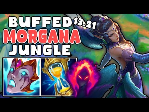 LEGIT OP Jungle PATH on MORGANA | Buffed Morgana Jungle Gameplay Guide 13.21 | League of Legends