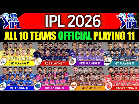 IPL 2026 – Alle 10 Teams und ihre Aufstellungen | Alle Teams und ihre Startelfs in der IPL 2026 |...