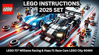 LEGO INSTRUCTIONS: Build the THRILLING F1 Williams Racing & Haas F1 Race Cars 60464