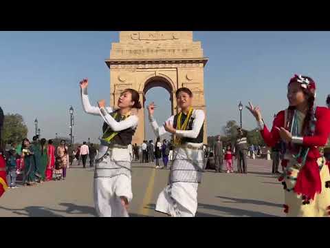 Tani Daughters Crew performs at India Gate, New Delhi