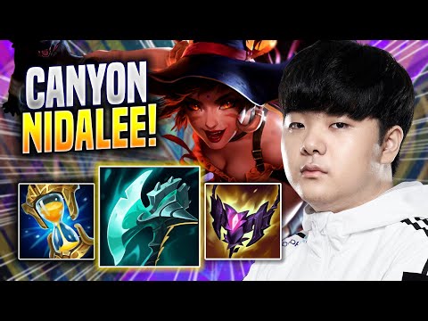 CANYON LITERALLY GOD MODE WITH NIDALEE! - DK Canyon Plays Nidalee JUNGLE vs Maokai! | Season 2023