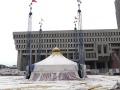 Big Apple Circus Tent Raising On City Hall Plaza