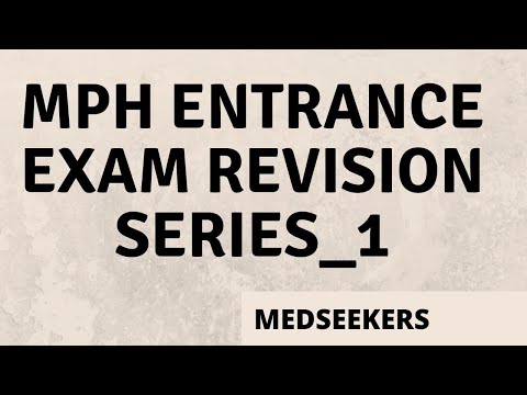 MPH ENTRANCE EXAM Important Questions#Mphentrance#