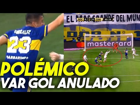 POLÉMICA EN BOCA JUNIORS VS ATLÉTICO MINEIRO EL VAR INTERCEDIÓ Y LE ANULARON EL GOL A PULPO GONZÁLEZ