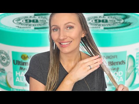 GARNIER ULTIMATE BLENDS HAIR FOOD ALOE VERA | 3-IN-1 NORMAL HAIR MASK TREATMENT REVIEW