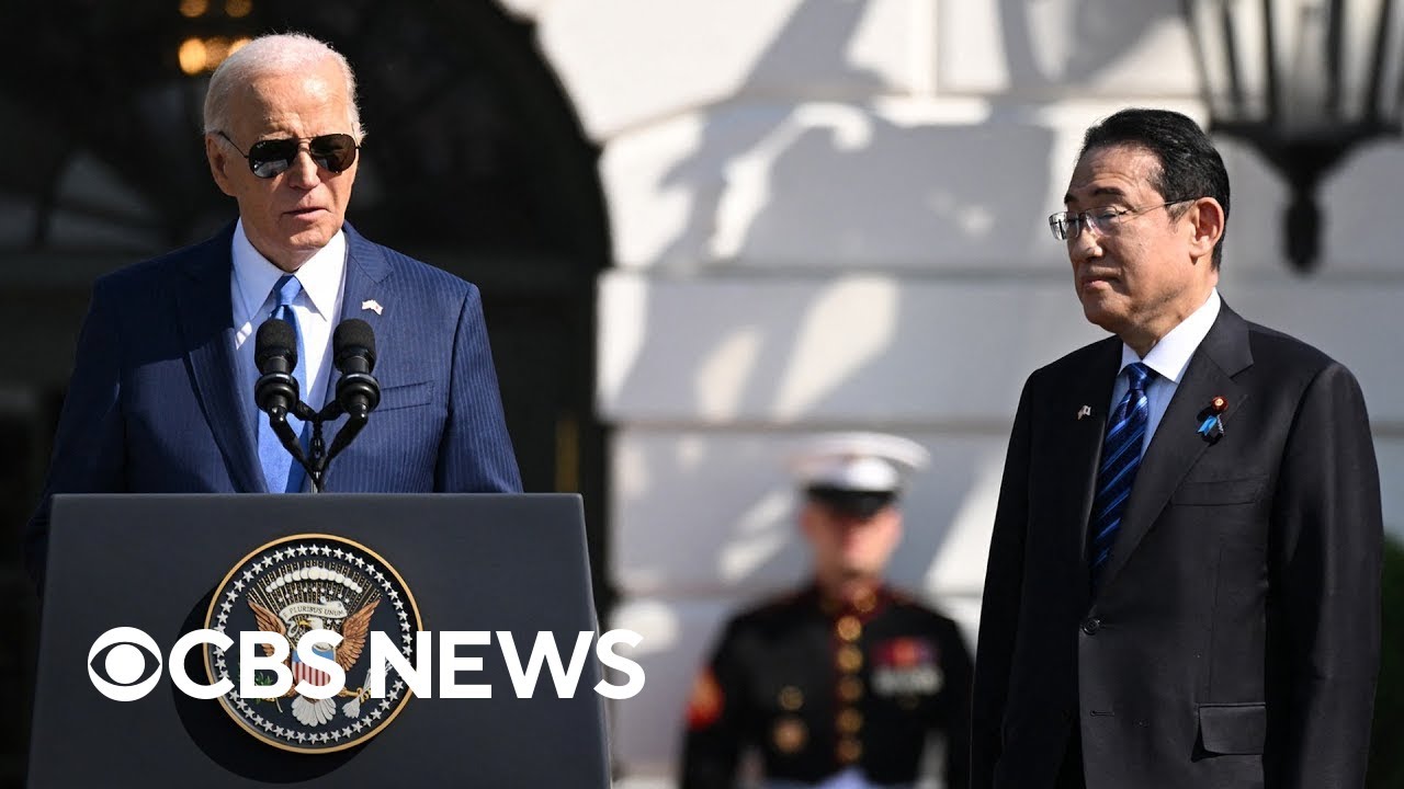 Watch: Biden welcomes Japanese Prime Minister Fumio Kishida to the White House