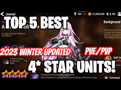 BEST 4* STAR UNITS TO BUILD! - Epic Seven