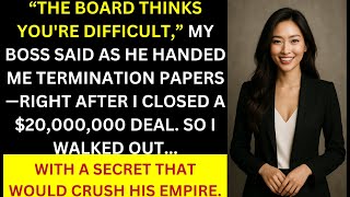 My Boss Fired Me After I Closed a $20M Deal - So I Pulled the Plug and Watched His Empire Collapse