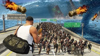 GTA 5 - EVERY Natural Disaster EVER!! (Tsunami, Zombies, Meteor Shower, Earthquake &amp; More)