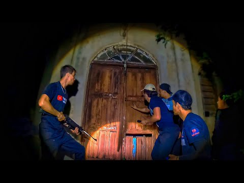 THE BELL RINGS AT MIDNIGHT AT THE HAUNTED CHURCH - HAUNTED CAMP