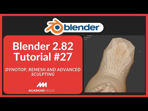 Dynotop, Remesh and Advanced Sculpting | Blender Tutorial #27 #blender #blendertutorial #dynotop