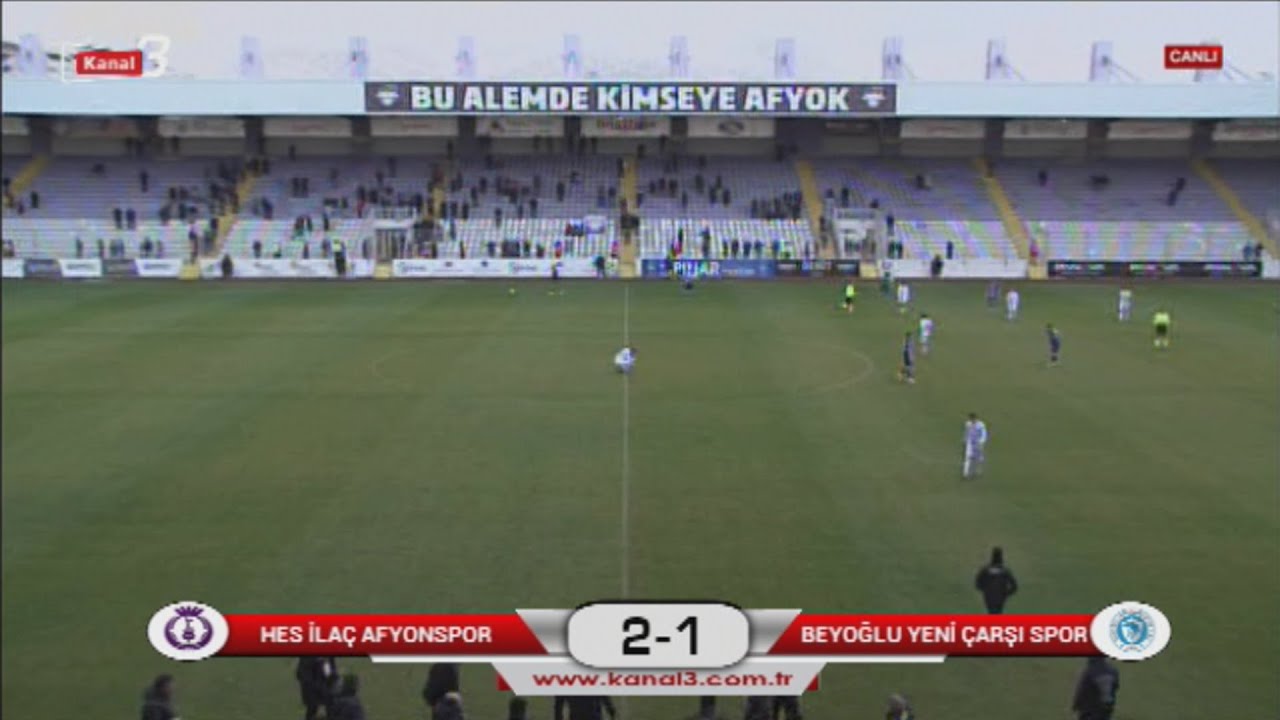 Afyonspor - Bursaspor maçı kesintisiz canlı izle