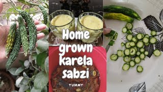 Home grown karelay yummy !! Glimpse of daily routine.