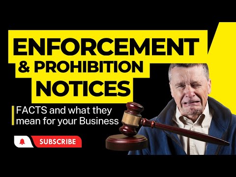 Enforcement Notices: Improvement Notices and Prohibition Notices. Health and Safety at work HSE