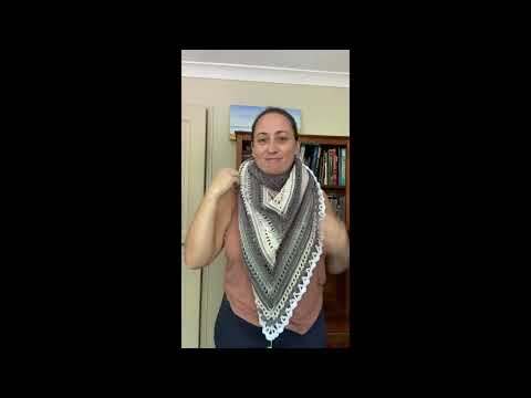 3 Ways to wear a triangle shawl