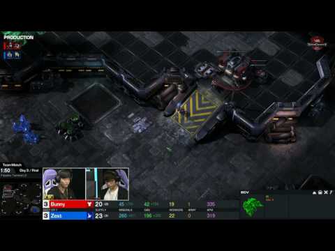 VSL SC2 - Zest vs Bunny [PvT] - 2017 S1 Team Match - Finals 7Set