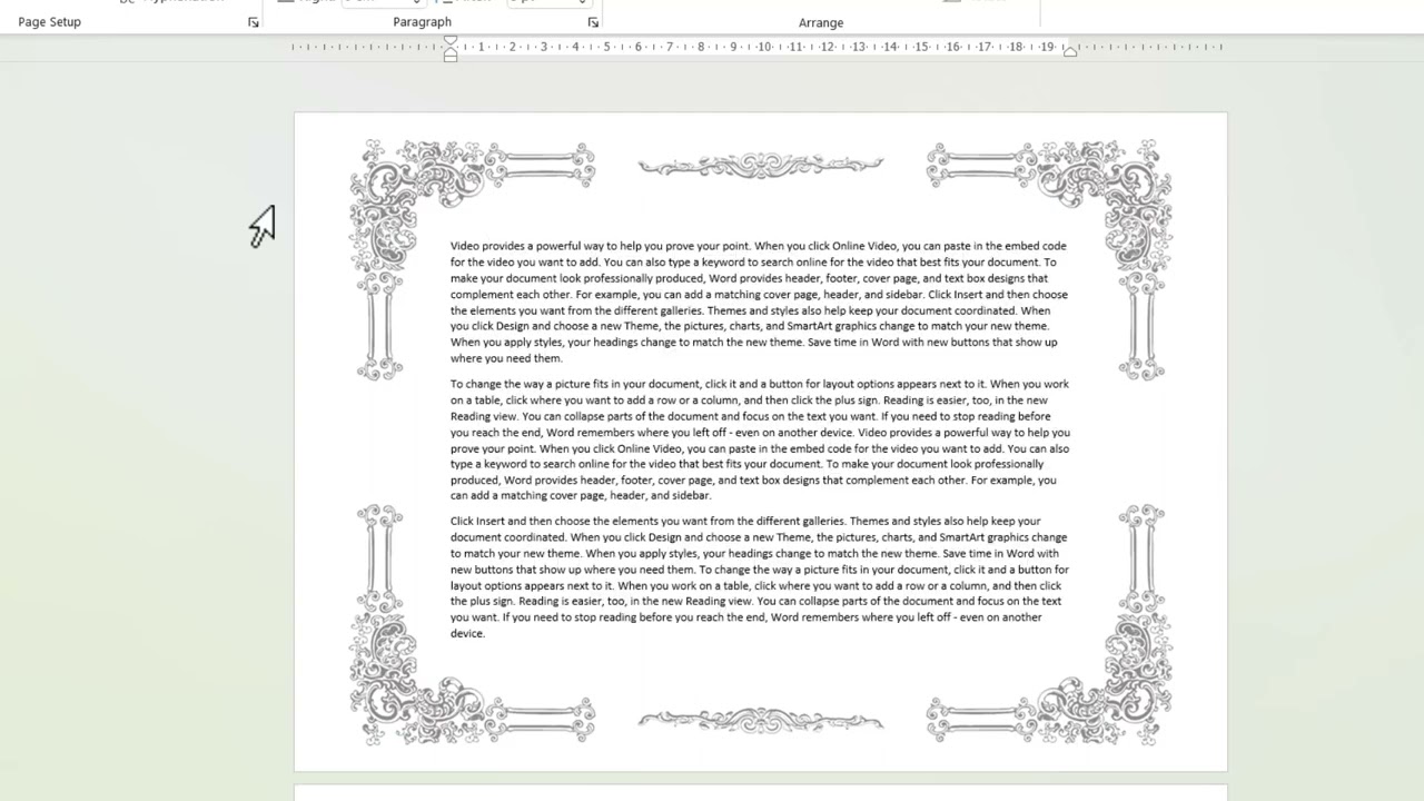 How to Add a Decorative Custom Border in Your Microsoft Word Document