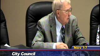preview picture of video 'City Council November 17, 2014'
