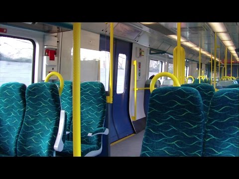 Onboard an IE 29000 Class Commuter Train - Coolmine Station, Dublin