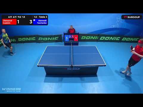 09:30 Oleksandr Ivashkin 3-1 Hennadii Yurchenko 13.04.2023 TT Euro.Cup Ukraine Star