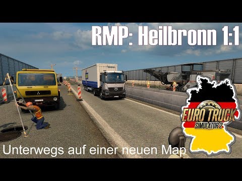 ETS2 I RMP: Heilbronn 1:1 I First Look 🚚 Unterwegs auf einer neuen Map 🔵 #831 Euro-Tour [Deutsch/HD]
