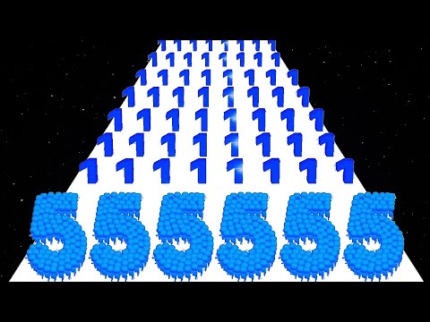 Crowd Number Run 3D vs Crowd Number 3D - Satisfying ASMR Gameplay (Math Video)