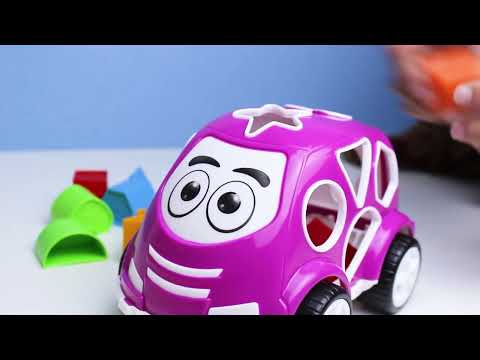 لعبة سيارة فرز الاشكال الذكية, باللون الأزرق, 14*21*13 سم من بيلسان video