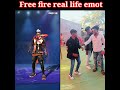 Free fire cobra  bundle emot vs free fire real life emot cobra group dance #freefire #shorts #short