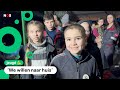 Kinderen schuilen in Oekraïense staalfabriek