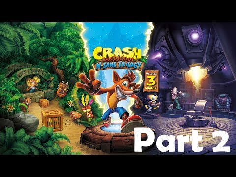 CRASH BANDICOOT N SANE TRILOGY Walkthrough Gameplay Part 2 - Death (PS4)