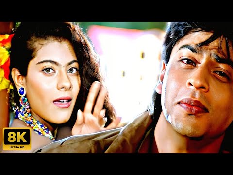 Jaati Hoon Main - 8k Video Song   Shah Rukh Khan, Kajol   Karan Arjun   Kumar Sanu, Alka Yagnik