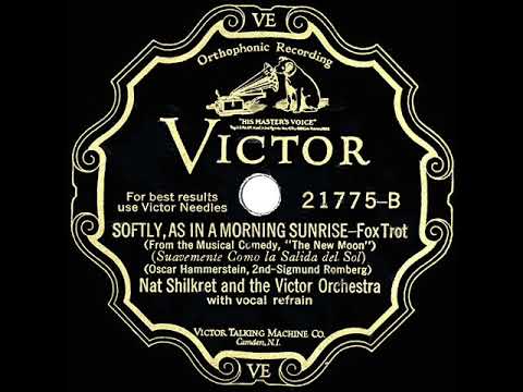 1929 HITS ARCHIVE: Softly As In A Morning Sunrise - Nat Shilkret (Franklyn Baur, vocal)