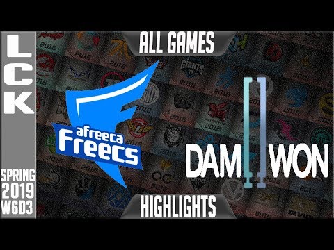 AF vs DWG Highlights ALL GAMES | LCK Spring 2019 Week 6 Day 3 | Afreeca Freecs vs Damwon Gaming